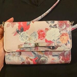 Nine West Floral Print Cross-Body